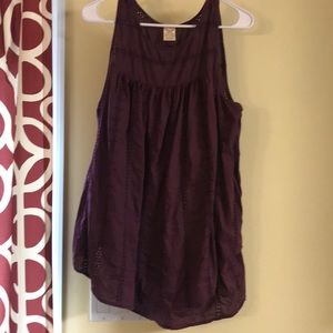 Eyelet Tank Top